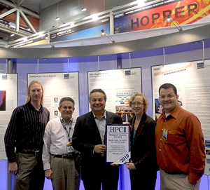  NERSC team accepts HPCwire's Reader's Choice Award for best use of HPC in the C