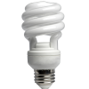 photo of compact flourescent lightbulb