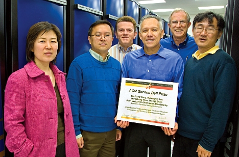 Figure 1.Developers of LS3DF and winners of the ACM Gordon Bell Prize, left to r