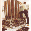 Photo of installation of the Cray 1 in 1978