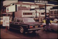 Gasoline filling station in Oregon circa 1973-74