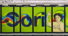 Picture of the CORI Supercomputer at NERSC