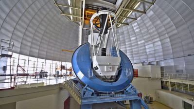 DESI instrument installed on a telescope in Arizona