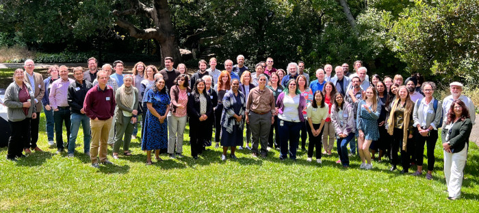 Group photo of DebFest attendees.