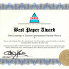 IARIA Best Paper Award Certificate