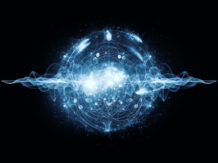 artistic rendering of a quantum network