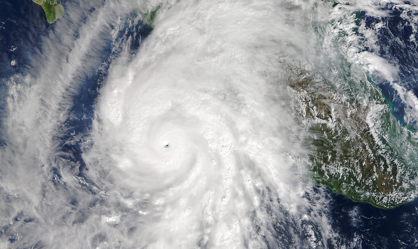 Satellite image of Hurricane Patricia