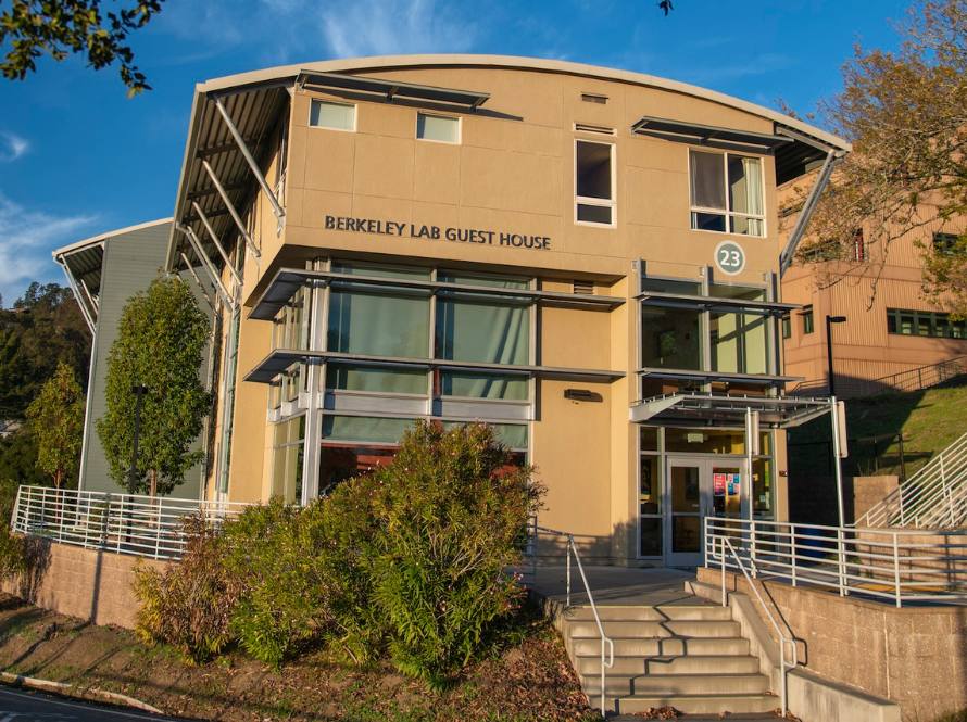 Berkeley Lab Guest House as seen from the front entrance.